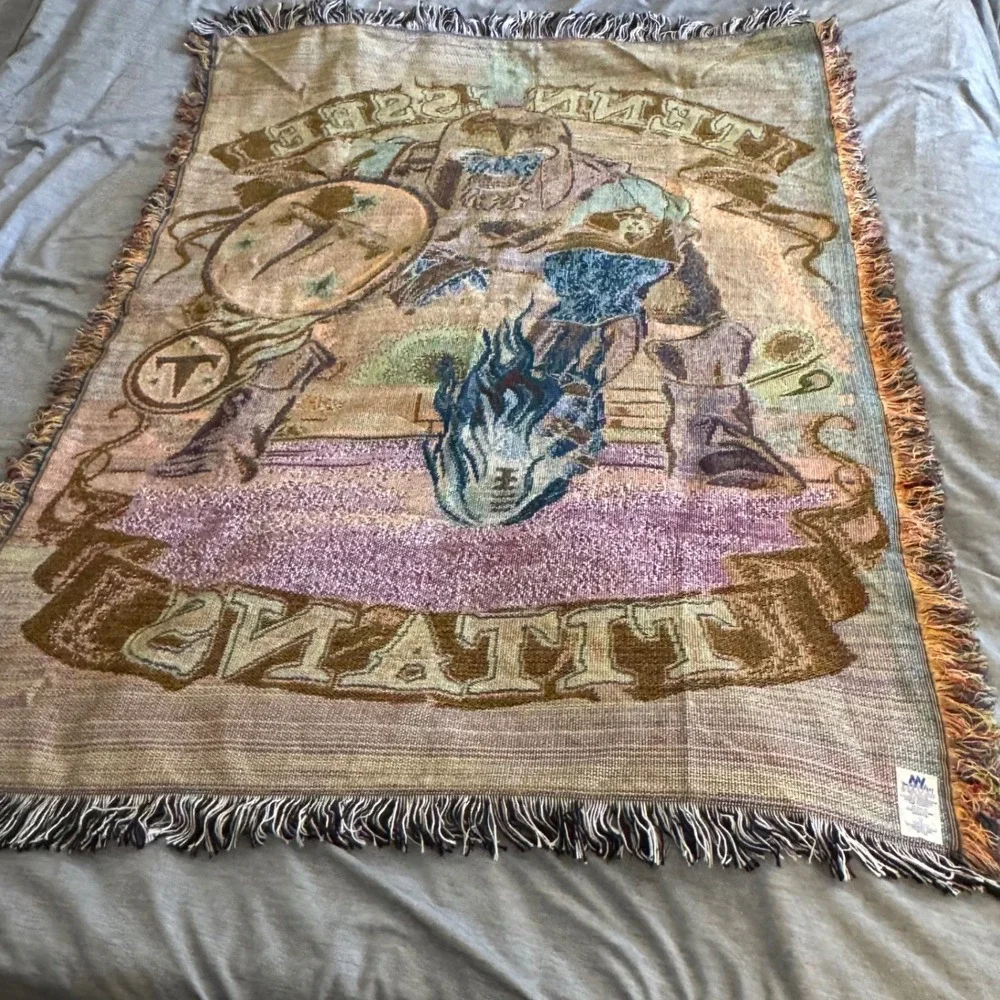 Tennessee Titans NFL Woven Tapestry Throw Blanket Northwest Co 47x60 Made in USA